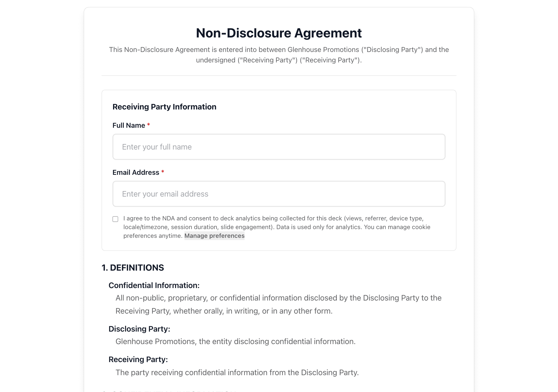 Collect signatures and keep the audit trail screenshot
